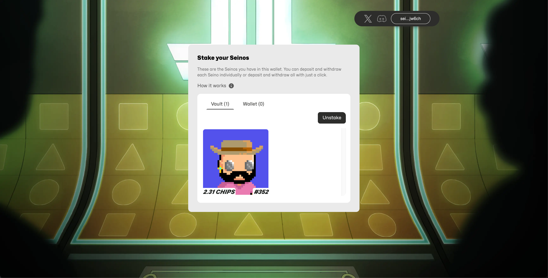 Seinos Staking